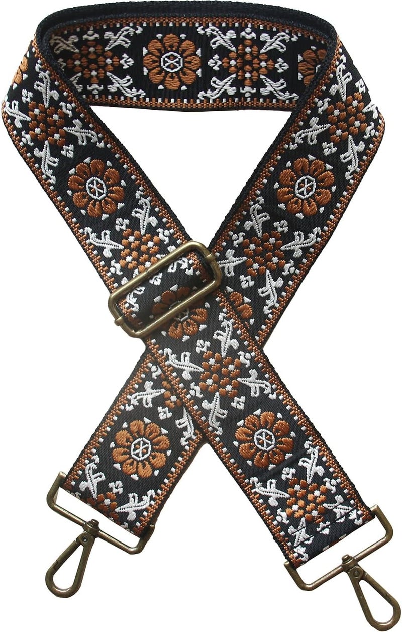 Yiaizhuo Casual 2" Wide Women's Purse Strap Replacement Crossbody Canvas Bags Shoulder Guitar Straps for Handbag Adjustable - Image 1